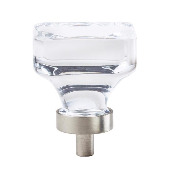 Amerock Glacio Contemporary Square Cabinet Knob 1-5/16 in. Satin Nickel 1 pk at Ace Hardware