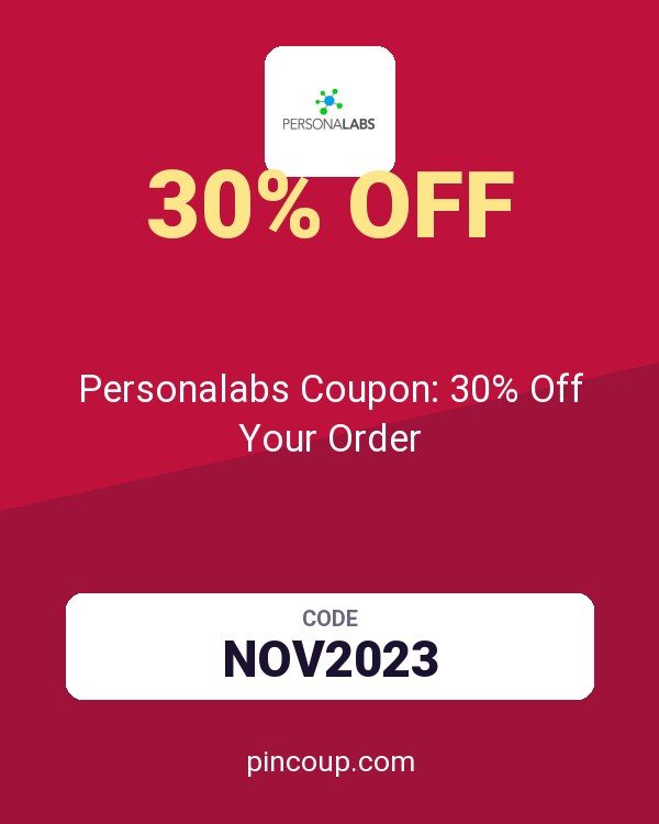 Personalabs Coupon: 30% Off Your Order