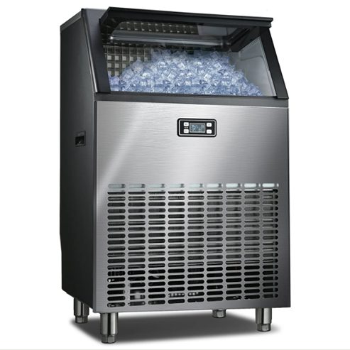 COWSAR Commercial Cube Ice Maker 100/200/265lbs/24H, 33lbs Storage Bin - 200 LBS at Kismile