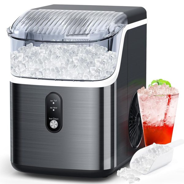 COWSAR 34lbs/24H Nugget Ice Makers Countertop - Black at Kismile