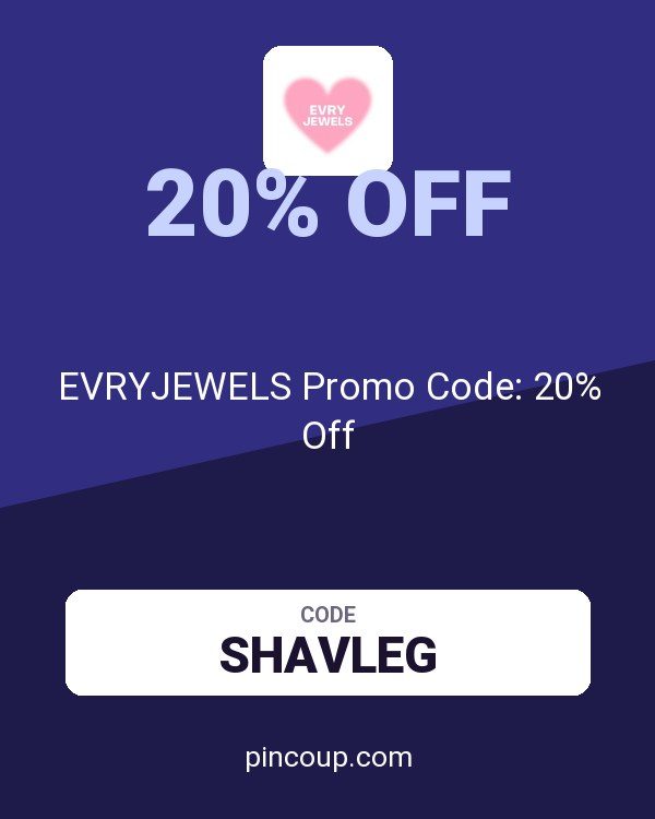 EVRYJEWELS Promo Code: 20% Off
