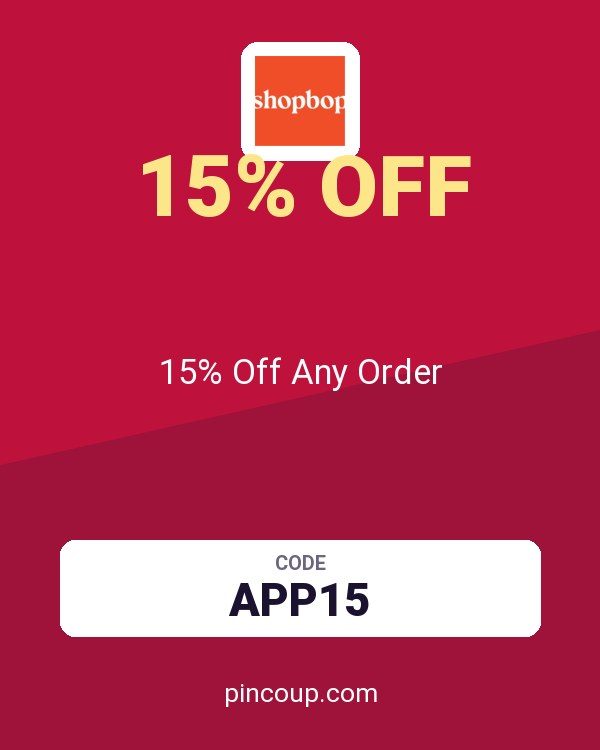 Shopbop coupon: 15% Off Any Order