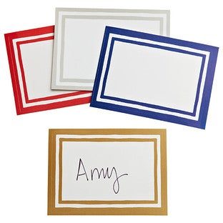 Caspari® Stripe Bordered Labels Black Pkg/12 at The Container Store