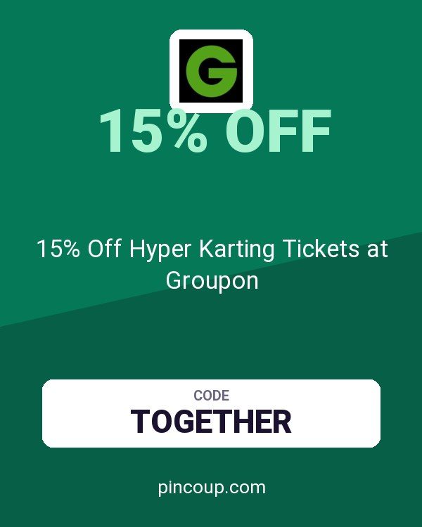 Groupon AU coupon: 15% Off Hyper Karting Tickets at Groupon
