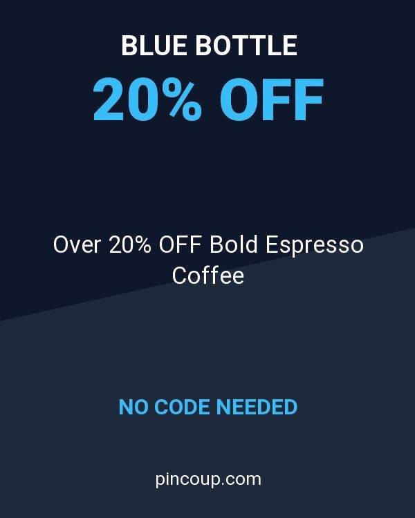 Blue Bottle coupon: Over 20% OFF Bold Espresso Coffee