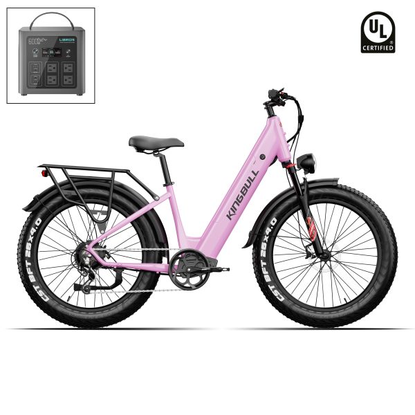 Kingbull Discover ST 2.0 | Premium Off-road & City Electric Bike - Pink / +$259 Power Station Upgrade at Kingbull Electric Bikes