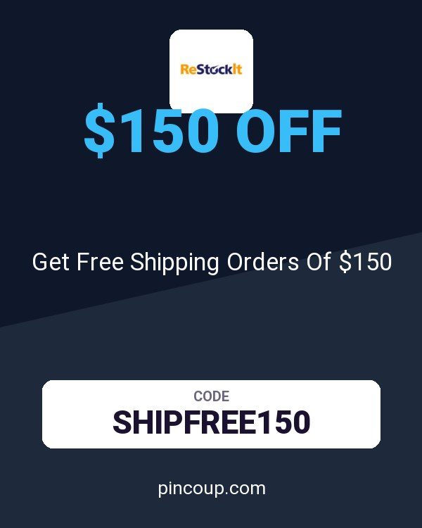 ReStockIt.com coupon: Get Free Shipping Orders Of $150