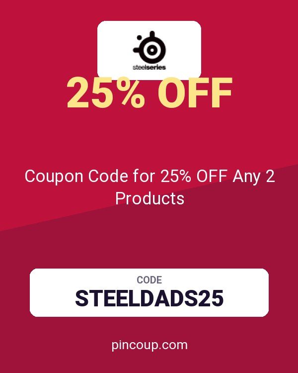 SteelSeries: Coupon Code for 25% OFF Any 2 Products