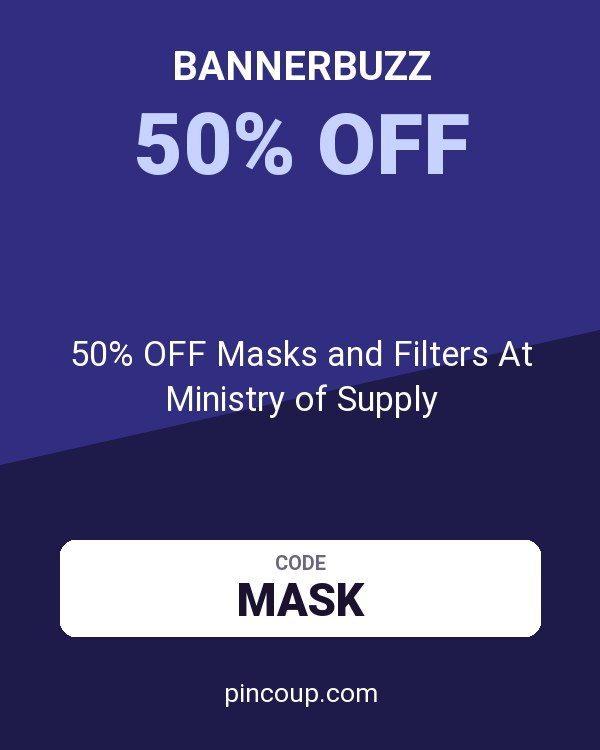 Bannerbuzz coupon: 50% OFF Masks and Filters At Ministry of Supply