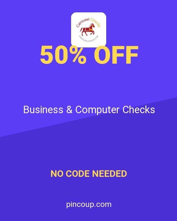 Carousel Checks coupon: Business & Computer Checks