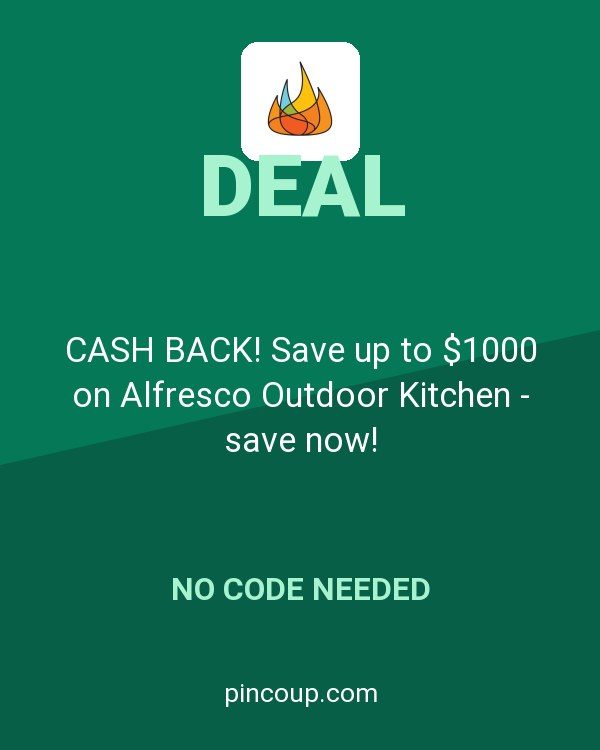 Barbeques Galore coupon: CASH BACK! Save up to $1000 on Alfresco Outdoor Kitchen - save now!