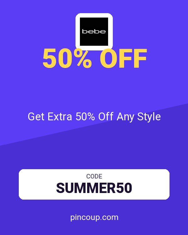 Bebe coupon: Get Extra 50% Off Any Style