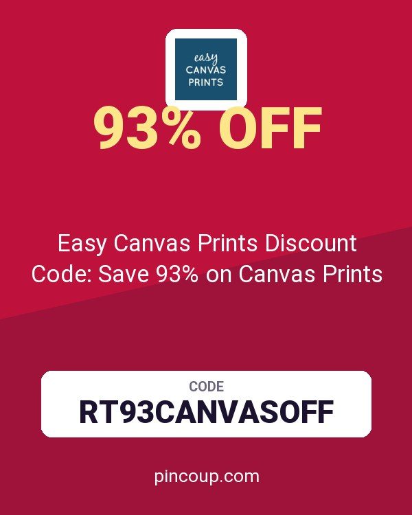 Easy Canvas Prints Discount Code: Save 93% on Canvas Prints