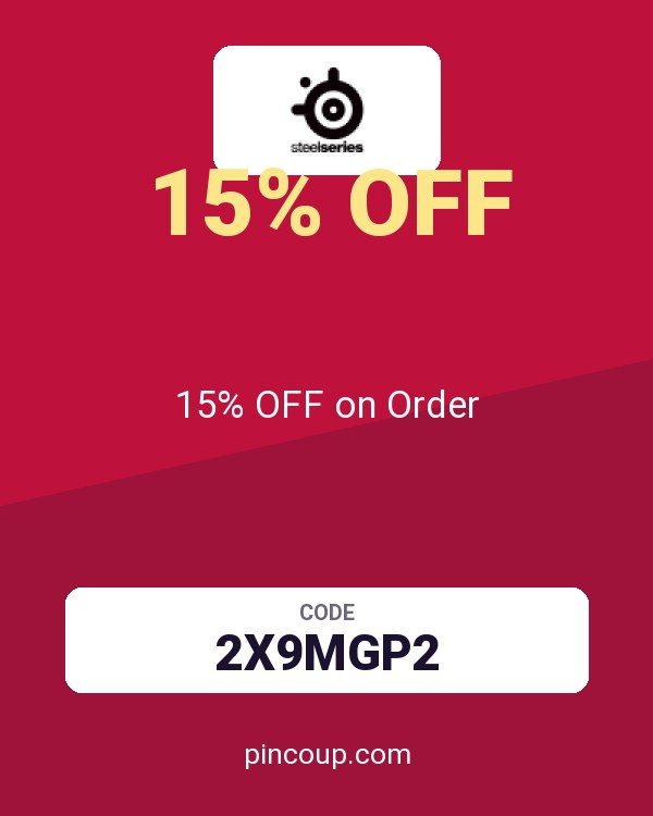SteelSeries coupon: 15% OFF on Order