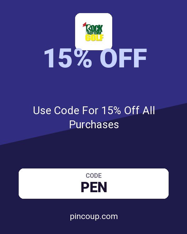 Rock Bottom Golf coupon: Use Code For 15% Off All Purchases