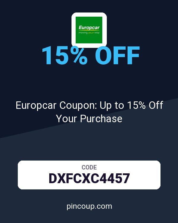 Europcar (US & Canada): Europcar Coupon: Up to 15% Off Your Purchase