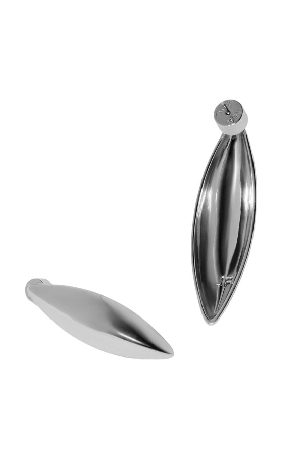 Small Puffy Dagger Earrings - Silver at Marissa Collections