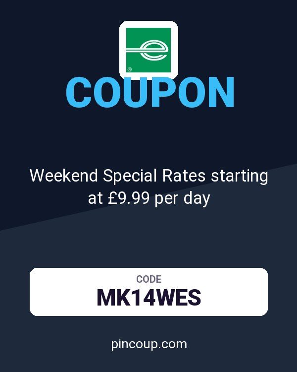 Enterprise coupon: Weekend Special Rates starting at £9.99 per day