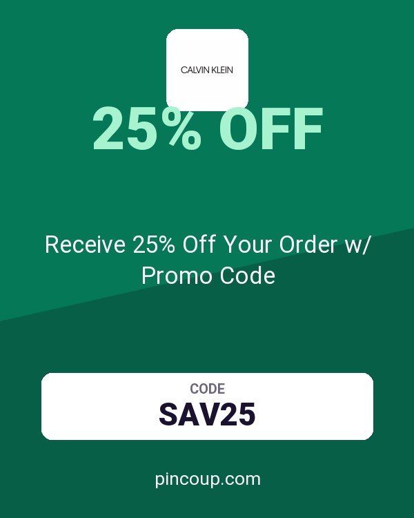 Calvin Klein coupon: Receive 25% Off Your Order w/ Promo Code