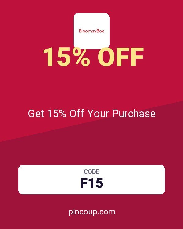 BloomsyBox coupon: Get 15% Off Your Purchase