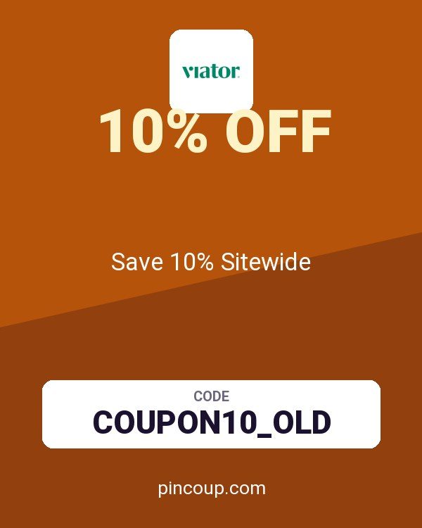 Viator coupon: Save 10% Sitewide
