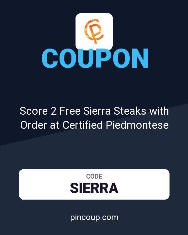 Score 2 Free Sierra Steaks with Order at Certified Piedmontese