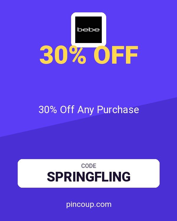 Bebe coupon: 30% Off Any Purchase