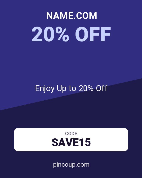 Name.com coupon: Enjoy Up to 20% Off