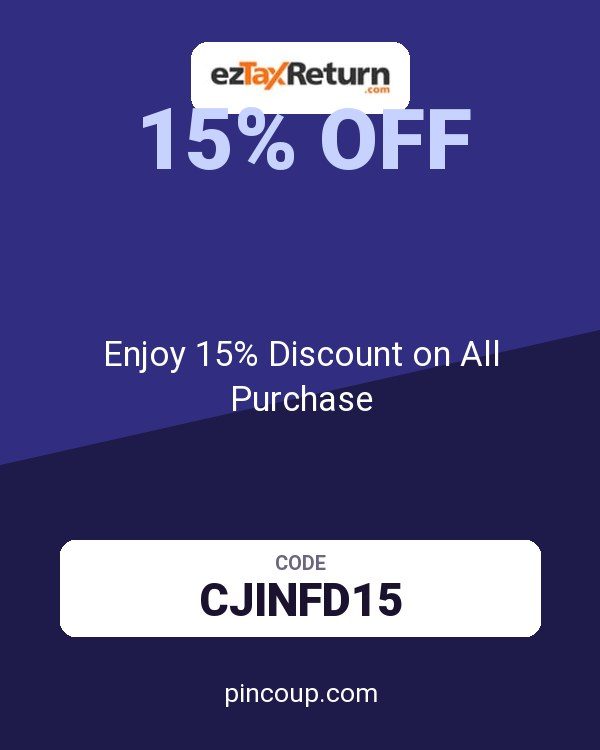 ezTaxReturn coupon: Enjoy 15% Discount on All Purchase