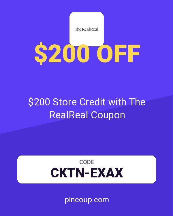 $200 Store Credit with The RealReal Coupon