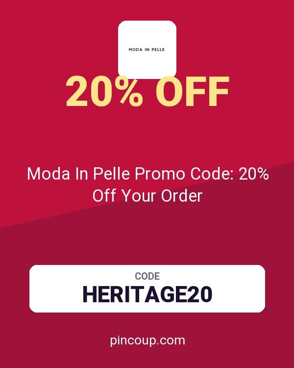 Moda In Pelle Promo Code: 20% Off Your Order