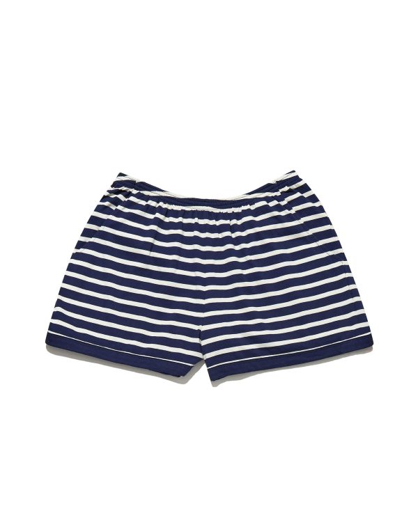 The Short - Navy/Cream at Kule