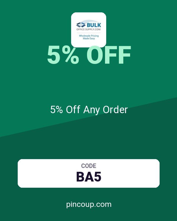 Bulk Office Supply coupon: 5% Off Any Order