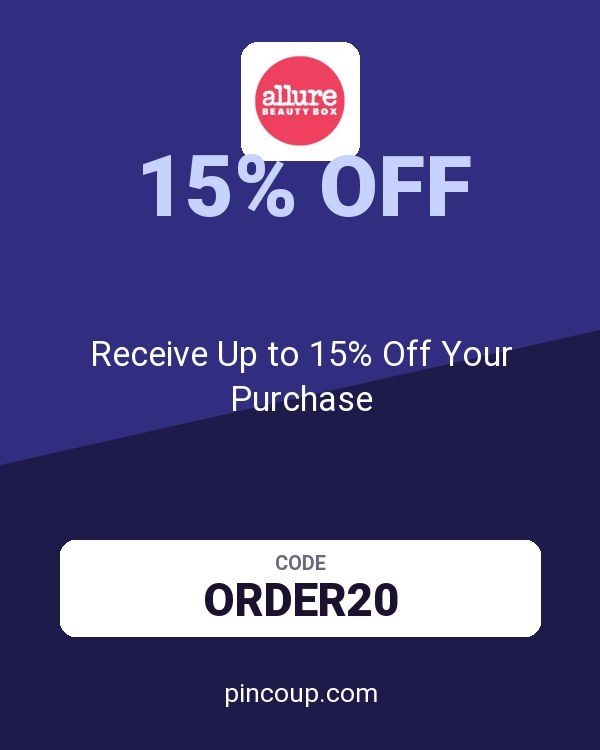 Allure Beauty Box coupon: Receive Up to 15% Off Your Purchase