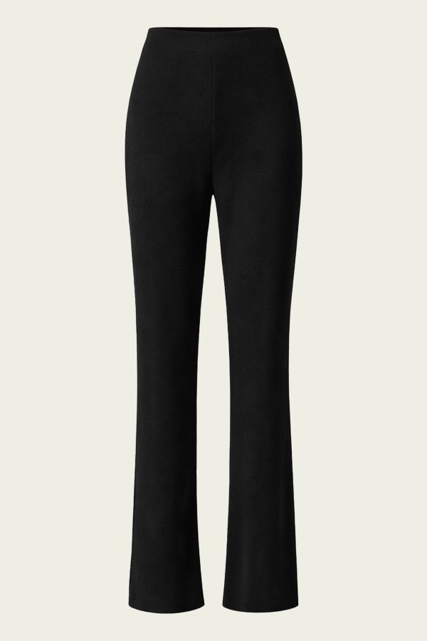 Viscose Plisse Corbit Pant in Black - Black 6 US (S) at American National Standards Institute Inc.