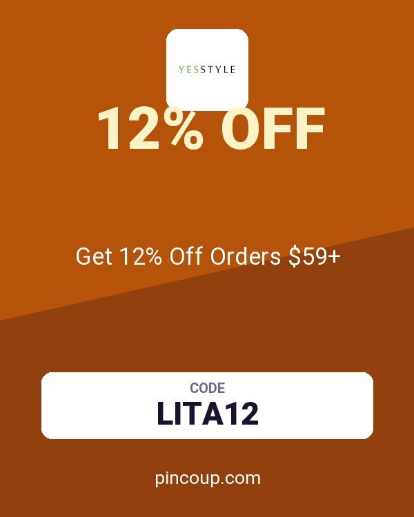 YesStyle US/ coupon: Get 12% Off Orders $59+