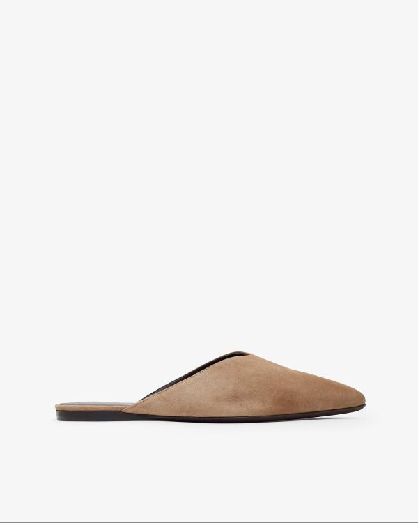 Homebody soft brown suede slide sandals at Savannah's