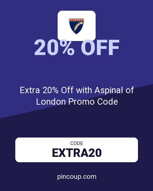 Extra 20% Off with Aspinal of London Promo Code