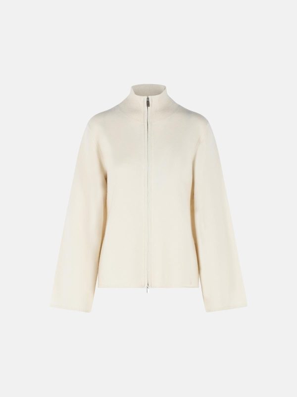 LOULOU DE SAISON 'Gabi' Ivory Cashmere Sweater at VALICO