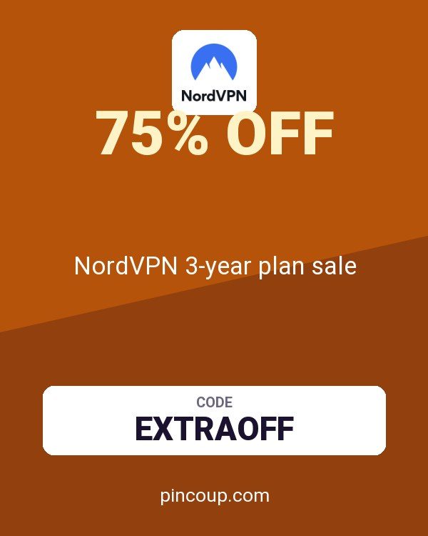 NordVPN 3-year plan sale