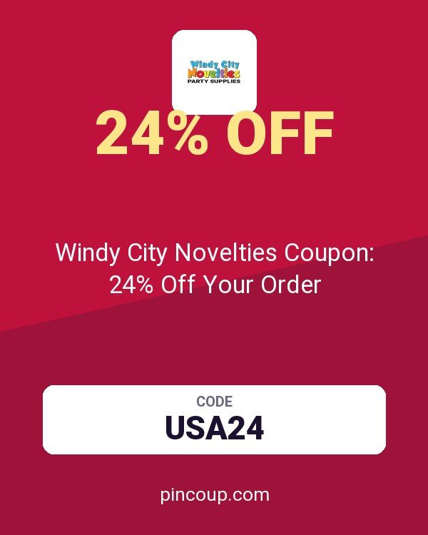 Windy City Novelties Coupon: 24% Off Your Order