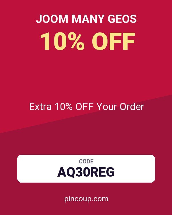 Joom Many GEOs coupon: Extra 10% OFF Your Order