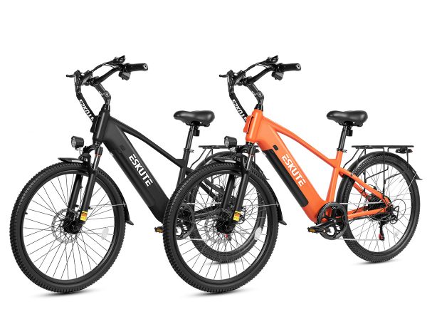 Eskute® Ebike Combo Sale C200 SO2 - Black+Orange at Eskute Ebikes