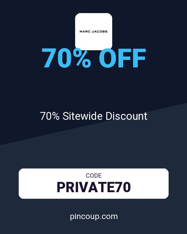 Marc Jacobs coupon: 70% Sitewide Discount