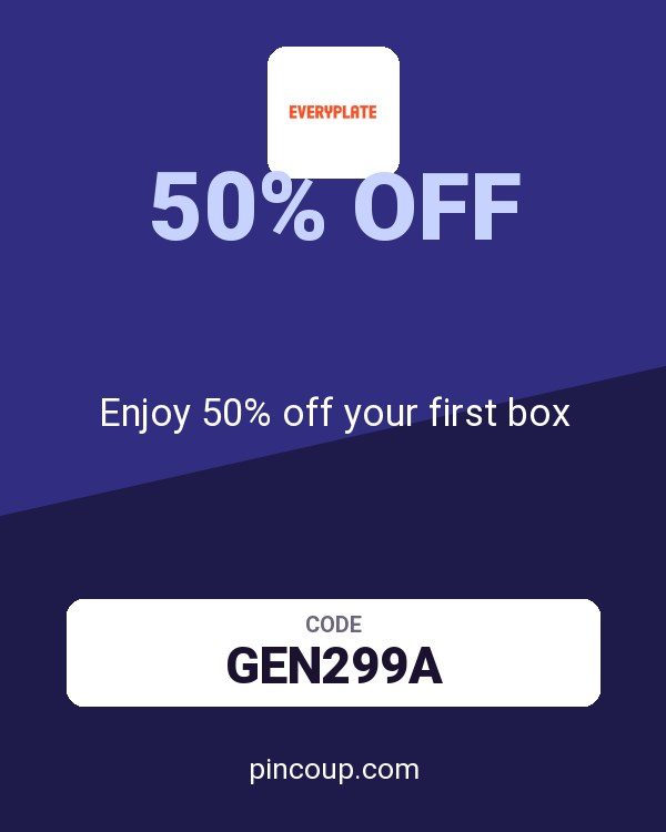 EveryPlate coupon: Enjoy 50% off your first box