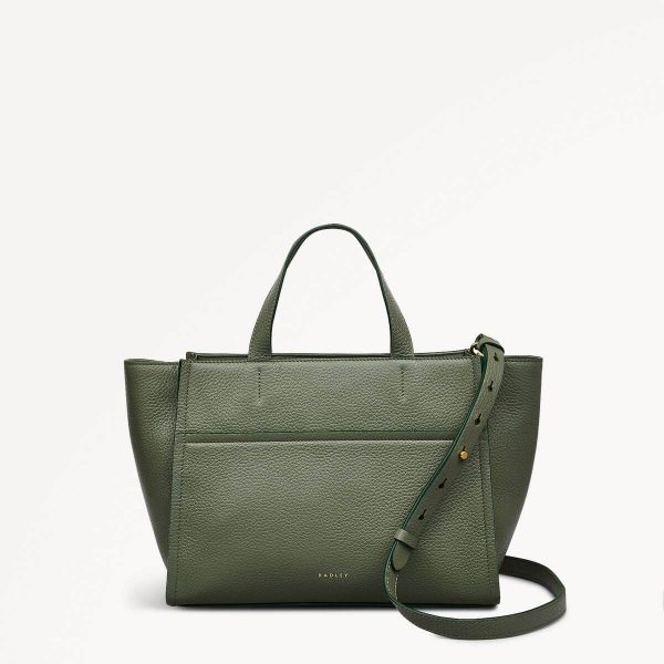 Dark Olive Green Medium Grab Oak Street Collection SS25 Radley