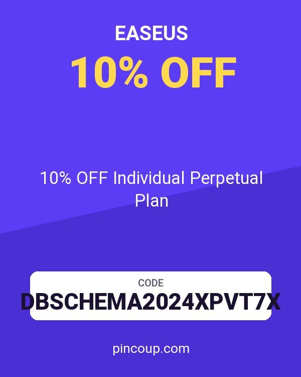 EaseUS coupon: 10% OFF Individual Perpetual Plan