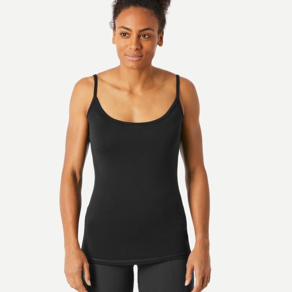 Simond Trek 500 Merino Wool Hiking Tank Top Women's - Black / S at Decathlon America