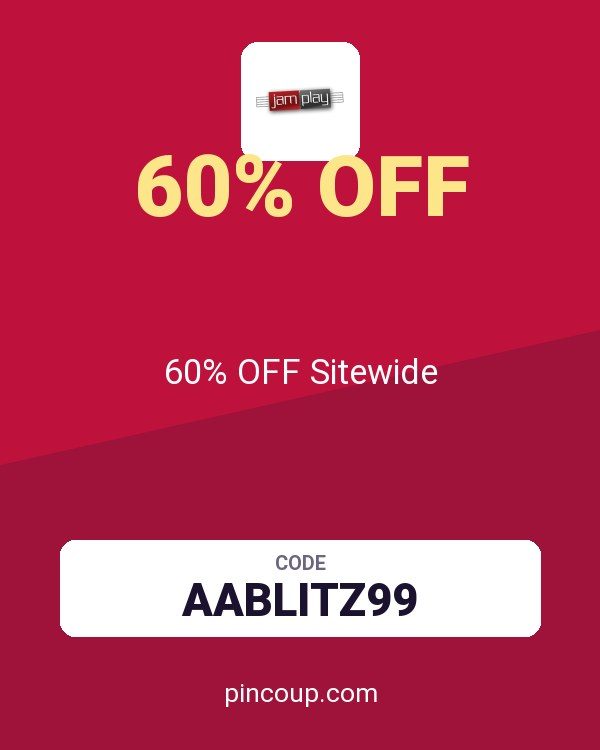 JamPlay coupon: 60% OFF Sitewide