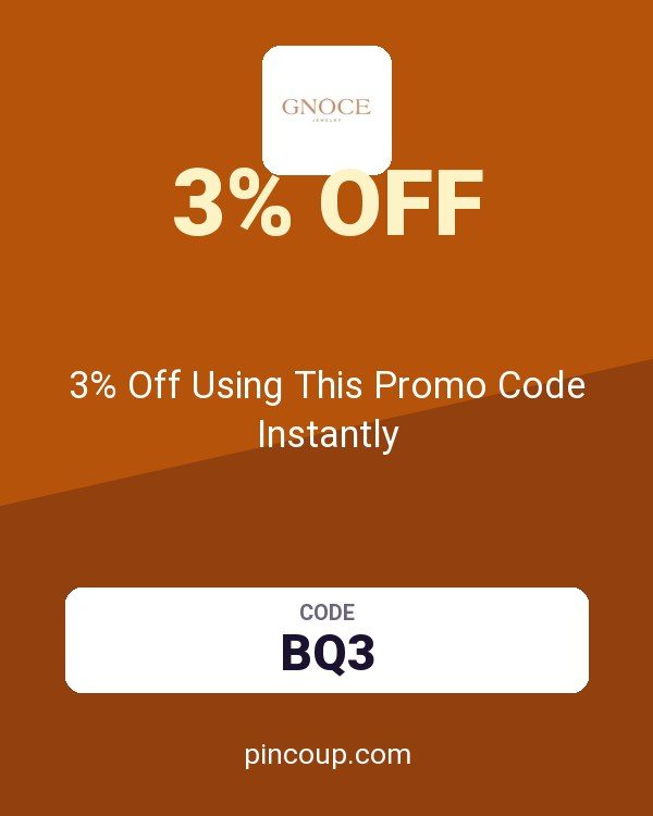 GNOCE coupon: 3% Off Using This Promo Code Instantly